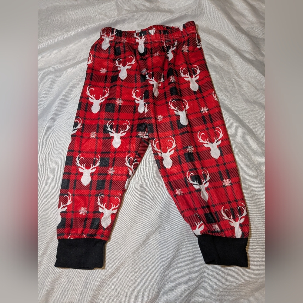 Christmas/Holiday Reindeer Flannel Pattern Pajama Pants Size‎ 9-12 Months